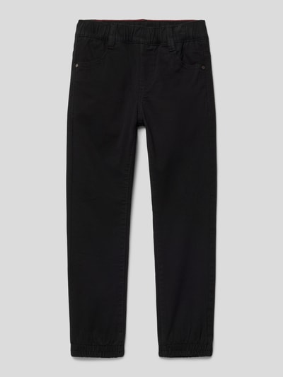 s.Oliver RED LABEL Slim fit broek met achterzak Zwart - 1