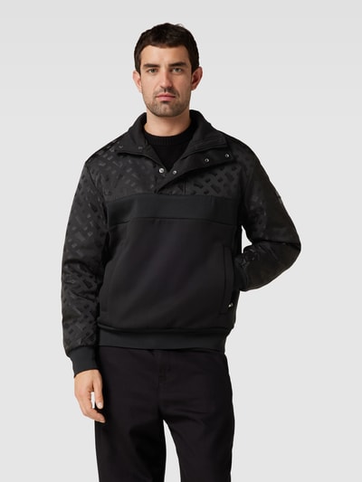 BOSS Sweatshirt mit Stehkragen Modell 'Sidney' Black 4