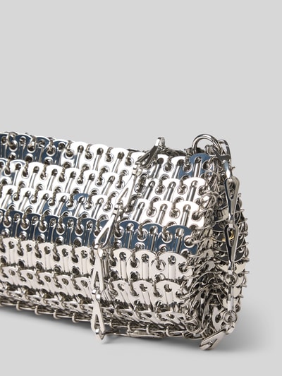 Produktfoto, Shoulder Bag in metallic von Rabanne, Gliederketten-Optik, Metallic-Textur, Label-Detail, Szerokość w rozmiarze 1: 27 cm, długość 12 cm, głębokość 5 cm
