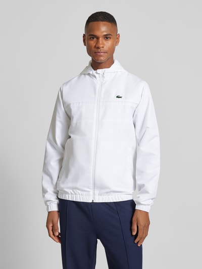 Lacoste Trainingsjacke mit Kapuze Weiss 4