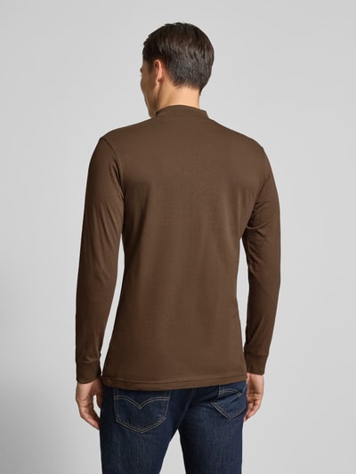 RAGMAN Shirt met lange mouwen en ribboorden Donkerbruin - 5