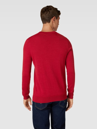 Christian Berg Men Pullover aus Woll-Mix Rot Melange 5