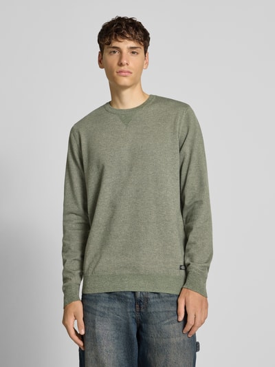 Blend Strickpullover mit Rundhalsausschnitt Modell 'Bruton' Dunkelgruen 4