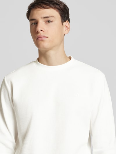 Replay Sweatshirt mit Strukturmuster Weiss 3