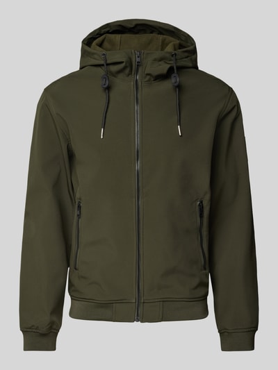 Jack & Jones Softshell-Jacke mit Reißverschlusstaschen Modell 'BASIC' Oliv 1