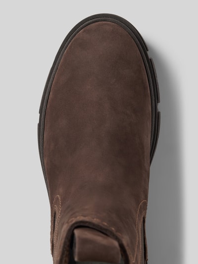 Tamaris Chelsea boots van echt runderleer Donkerbruin - 3
