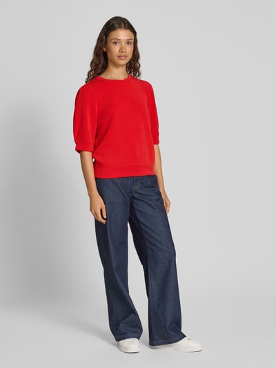 s.Oliver RED LABEL Regular fit sweatshirt van scuba Rood - 1