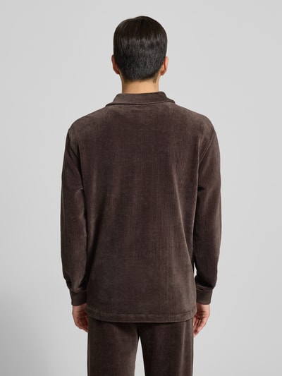 MCNEAL Sweatshirt met polokraag Chocoladebruin - 5