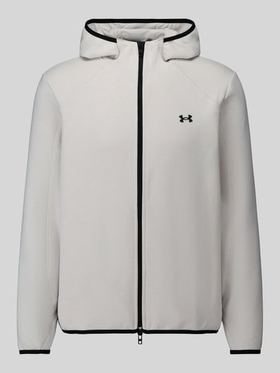 Under Armour Regular Fit Trainingsjacke mit Baumwoll-Anteil Modell 'Unstoppable Fleece' Weiss 2