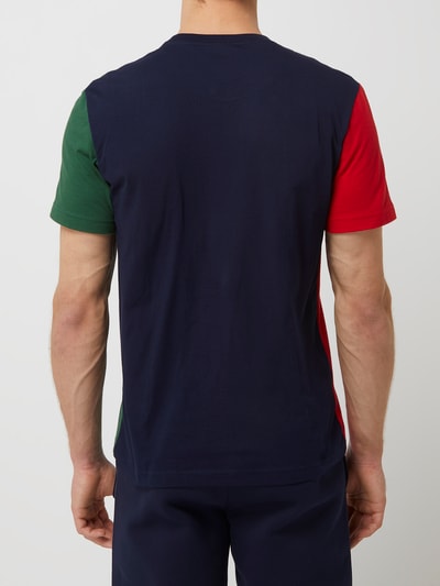 Lacoste T-shirt o kroju regular fit z bawełny  Granatowy 5