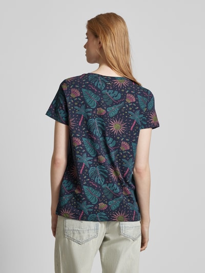 Ragwear T-shirt met all-over print Marineblauw - 5