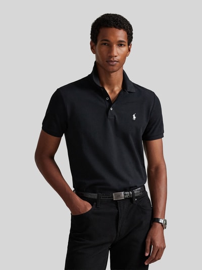 Polo Ralph Lauren Koszulka polo o kroju regular fit z mieszanki bawełny Czarny 4