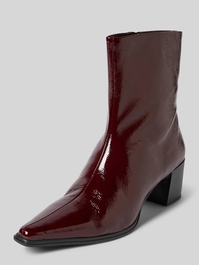 Vagabond Stiefeletten aus echtem Lackleder Modell 'GISELLE' Bordeaux 1