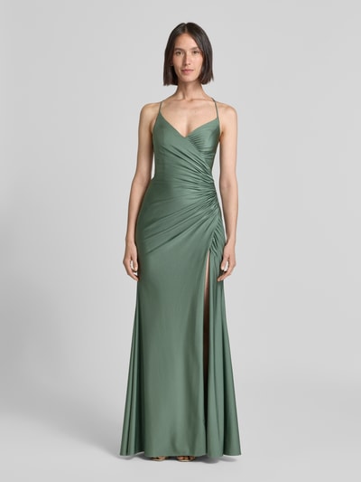 Mascara Abendkleid mit Raffungen Schilf 4