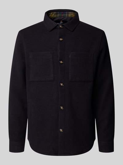 Barbour Hemdjacke mit Brusttaschen Modell 'Marltown' Marine 2