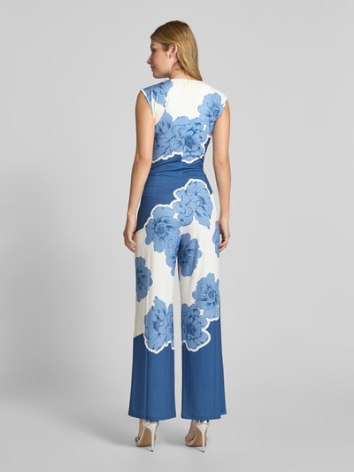 Oui Jumpsuit met knoopdetail Lichtblauw - 5