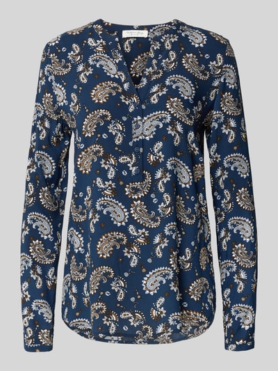 Christian Berg Woman Bluzka z wiskozy z dekoltem w serek Ciemnoniebieski 2