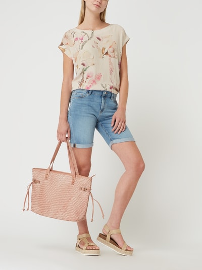 Lara Lauren Shopper aus Leder Modell 'Tiffy' Rose 1