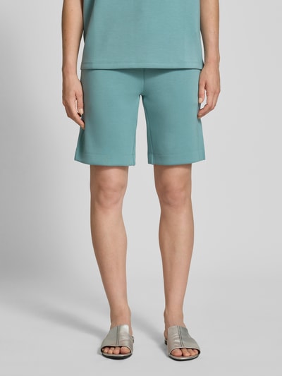 Christian Berg Woman Sweatshorts met elastische band Aquablauw - 4