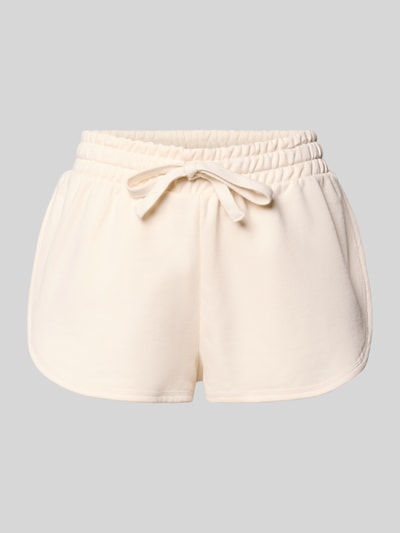 Gina Tricot Sweatshorts mit elastischem Bund Offwhite Melange 1