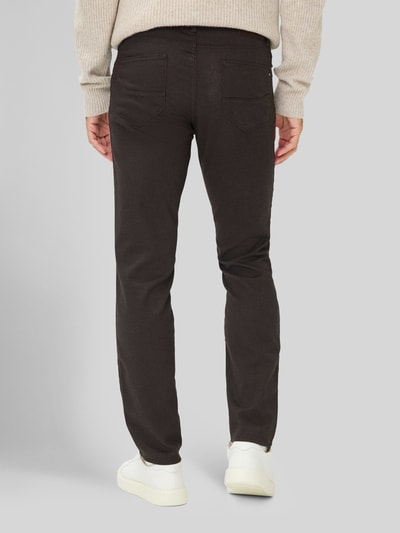Brax Regular Fit Chino aus Baumwoll-Mix mit Viskose-Anteil Modell 'Wool Look Flex' Mittelbraun 5