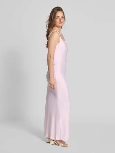 LeGer Maxikleid mit Wasserfall-Ausschnitt Modell 'Antonie' Hellrosa 1
