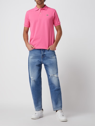 Lacoste Casual Fit Poloshirt mit Logo-Stitching Pink 1