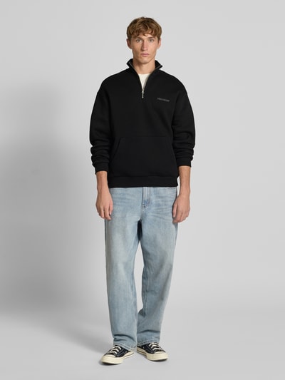 REVIEW Bluza ze stójką i zamkiem błyskawicznym Czarny 1