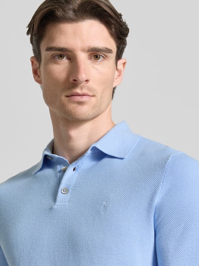 Polo Ralph Lauren Regular Fit Poloshirt aus Baumwoll-Mix Hellblau 3