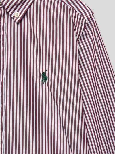 Polo Ralph Lauren Kids Hemd mit Streifenmuster Bordeaux 2