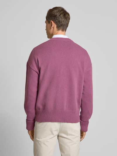 BOSS Cardigan mit überschnittenen Schultern Modell 'Ballaco' Purple 5