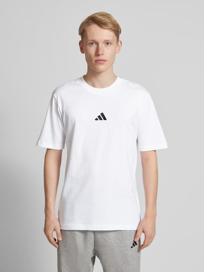 ADIDAS SPORTSWEAR T-Shirt mit Label-Stitching Weiss 4