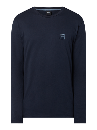 BOSS Orange Longsleeve aus Baumwolle Marine 2