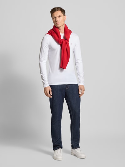 Tommy Hilfiger Slim fit T-shirt van katoenmix Wit - 1