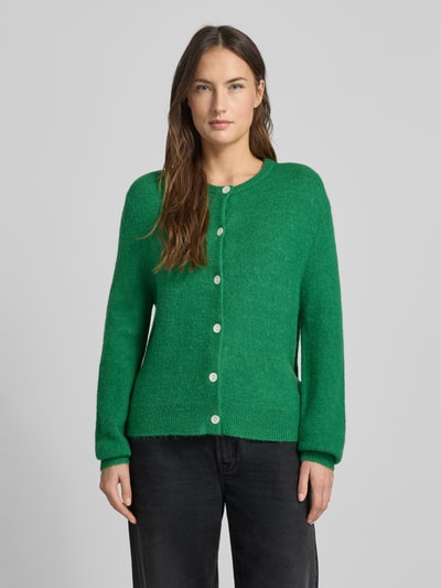 b.young Strickjacke mit Knopfleiste Modell 'NIMMA' Gruen 4