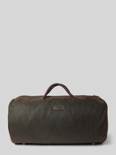 Barbour Weekender mit Label-Patch Modell 'HOLDALL' Oliv 2