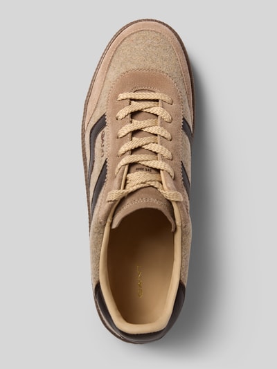Produktfoto, Sneaker aus echtem Rindsleder Modell 'Cuzmani' von GANT, beige und braune Farbtöne, Damen Sneaker von GANT, Oberansicht