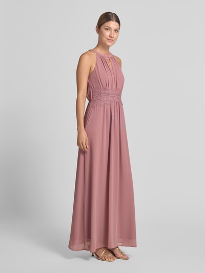 VILA Abendkleid mit Taillenband Modell 'MILINA' Rose 1