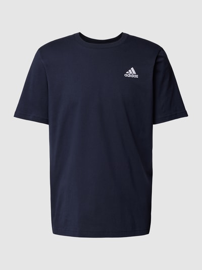 ADIDAS SPORTSWEAR T-shirt met labelstitching Marineblauw - 2