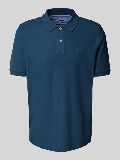 Fynch-Hatton Regular Fit Poloshirt mit Logo-Stitching Dunkelblau 2