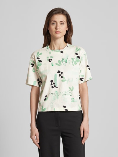 JAKE*S STUDIO WOMAN T-shirt met all-over print Ecru - 4