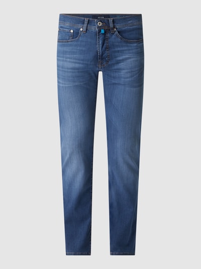 Pierre Cardin Jeans met labelpatch, model 'Antibes' in donkerblauw