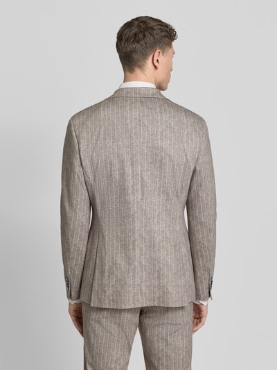 Zuitable Slim Fit 2-Knopf-Sakko mit Pattentaschen Modell 'Nick' Hellbraun 5
