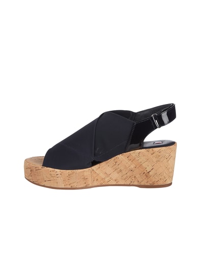 Högl Wedges aus Textil und Leder Dunkelblau 3