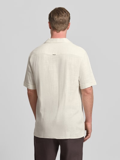 Antony Morato Regular Fit Freizeithemd mit Reverskragen Modell 'Honolulu' Ecru 5