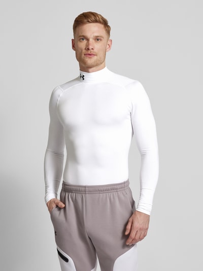 Under Armour Longsleeve mit Stehkragen und Logo-Stitching Weiss 4