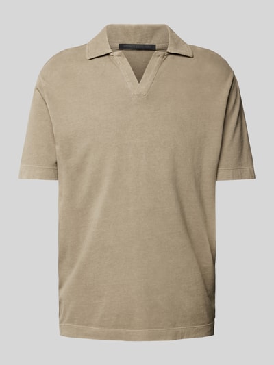 Drykorn Poloshirt mit V-Ausschnitt Modell 'BENEDICKT' Beige 2