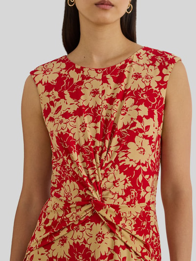 Lauren Ralph Lauren Tailliertes Freizeitkleid mit floral Muster Rostrot Melange 3