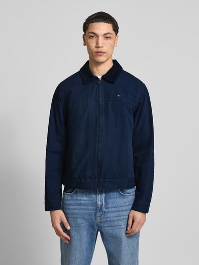 Tommy Jeans Regular Fit Blouson aus reiner Baumwolle Marine 4