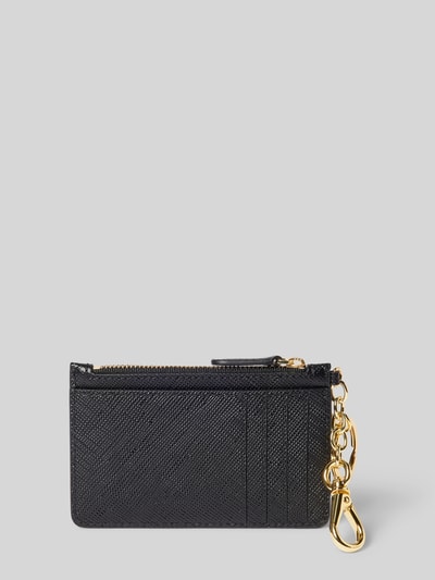 Lauren Ralph Lauren Pasjeshouder van runderleer met sleutelring en karabijnhaak Zwart - 2